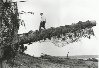 canons de 305 et son camouflage